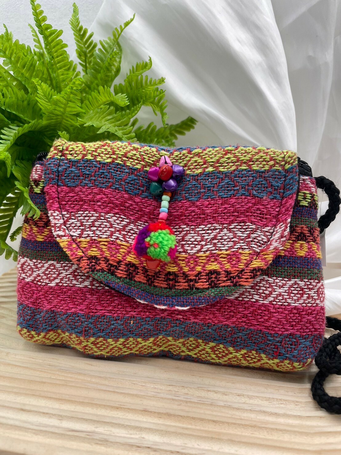 圖騰織布斜肩包No.4肩帶128寬18深12