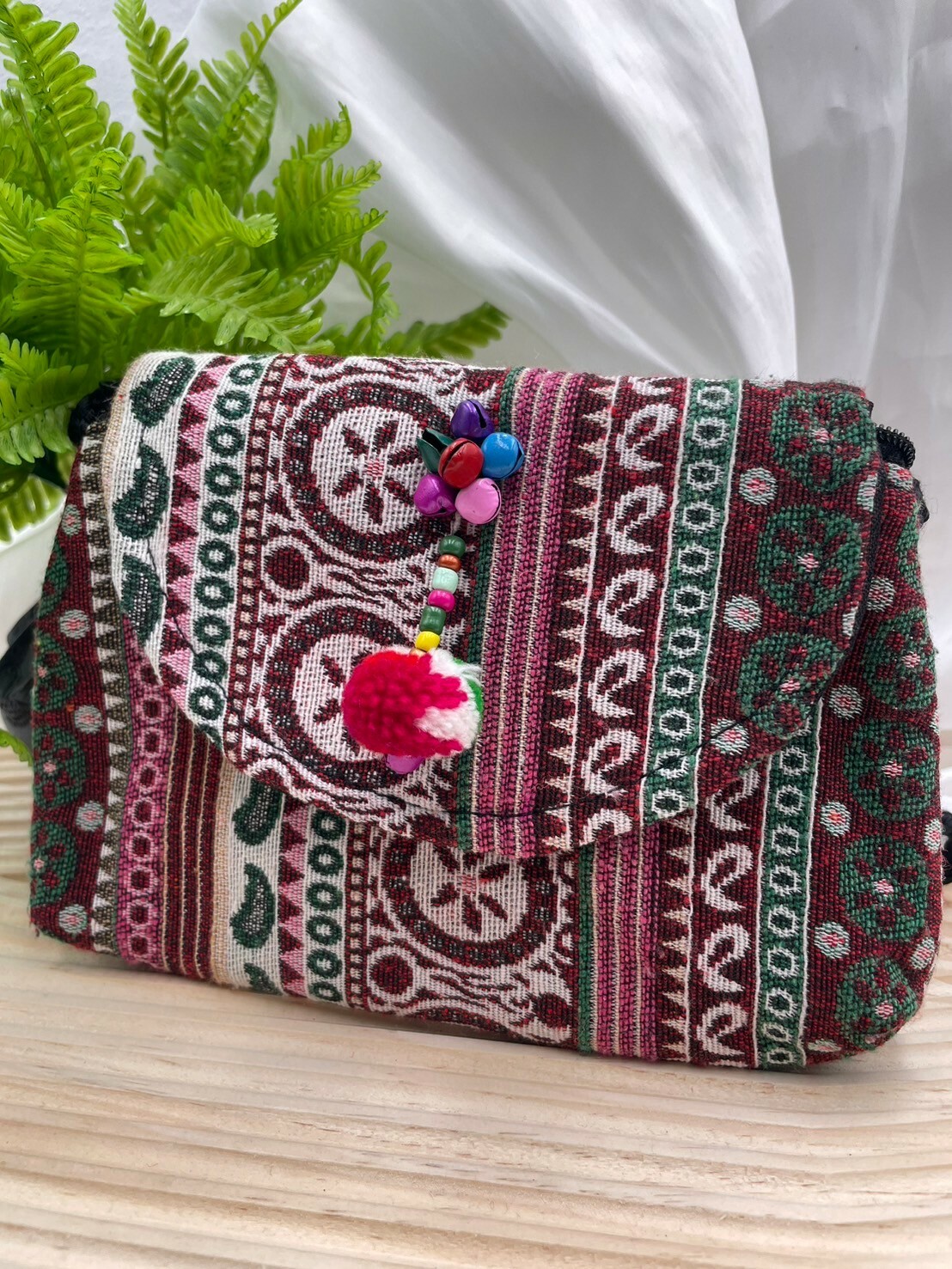 圖騰織布斜肩包No.7肩帶128寬18深12