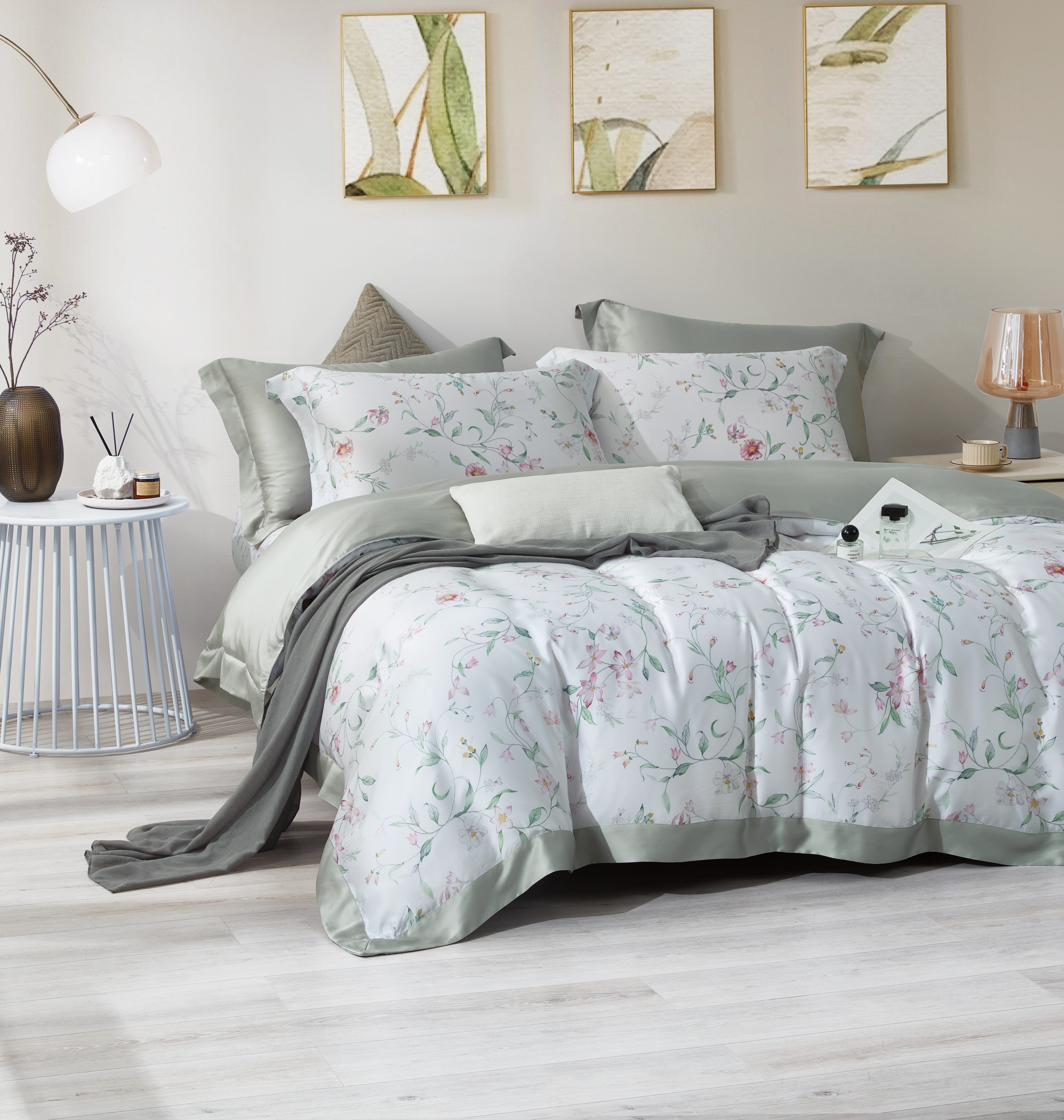 100%60支凡芮思【春約詩篇】雙色翅膀款【兩用被+床包】