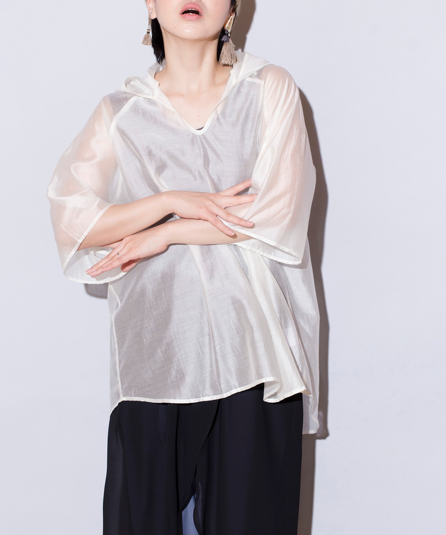 預購 - JP 連帽透透Top