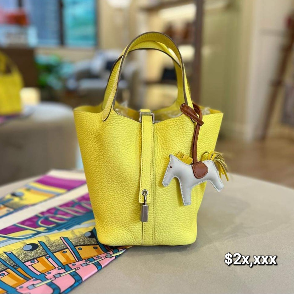 Hermès Picotin 18 TC Clemence 0Y PHW HK$2x,xxx  詳情請PM我哋 (HK$2,000 立即落訂)