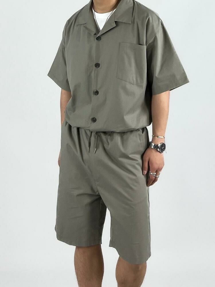 短袖連身工人短褲 Not-023P