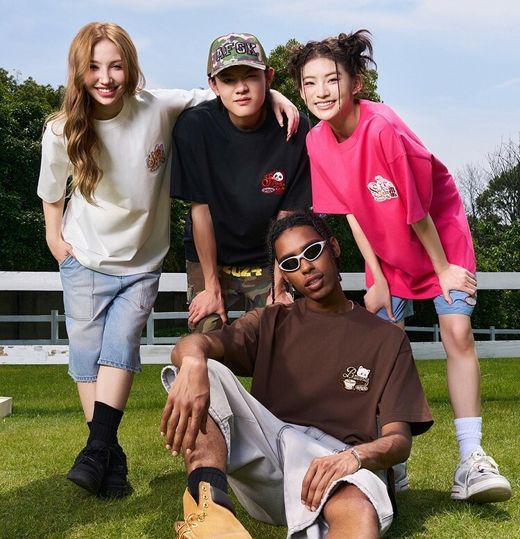 AFGK Short T-shirt with cute animal embroidery on the chest A FEW GOOD KIDS