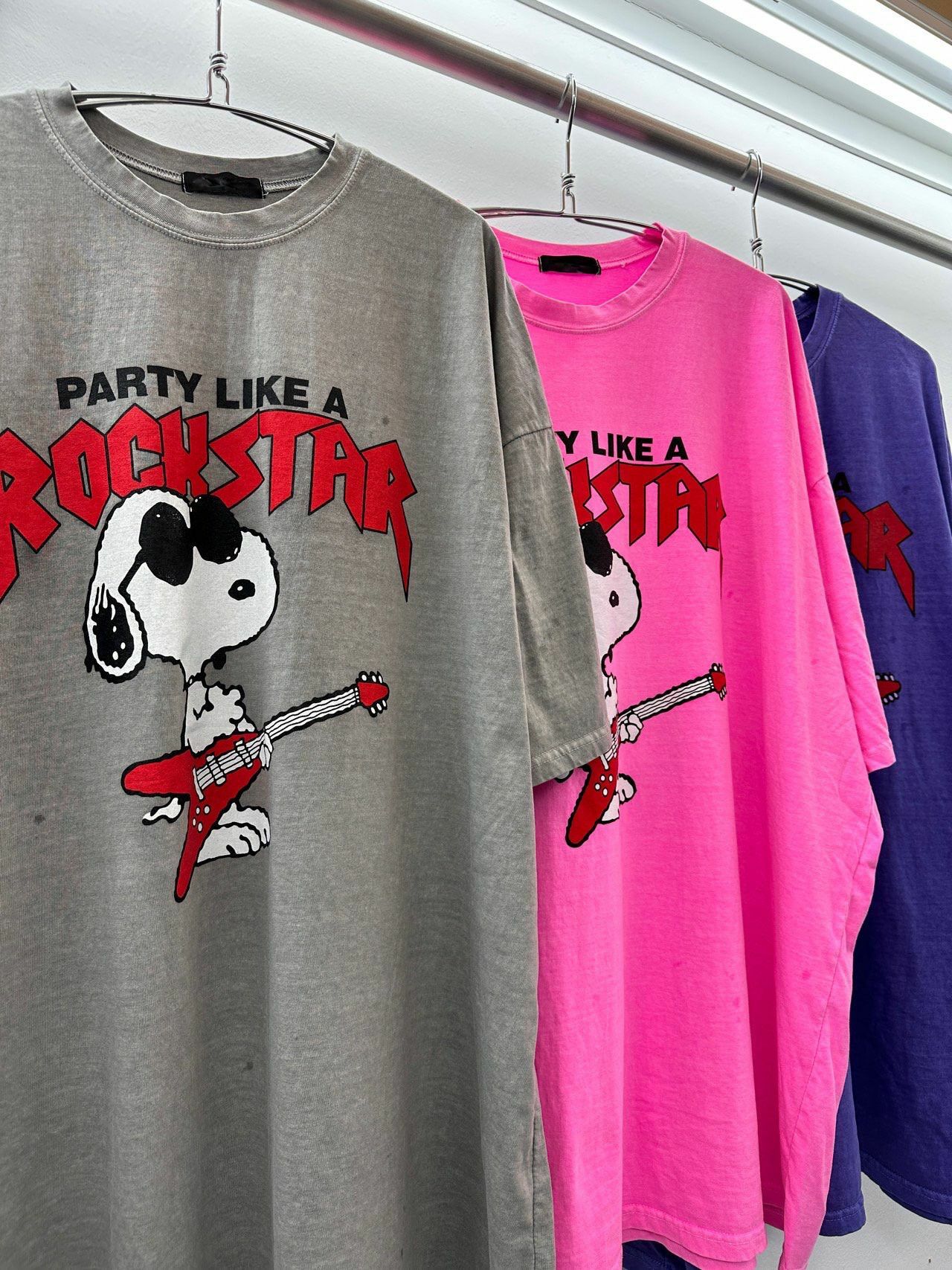 OverSize洗水卡通圖案短袖Tee T5570