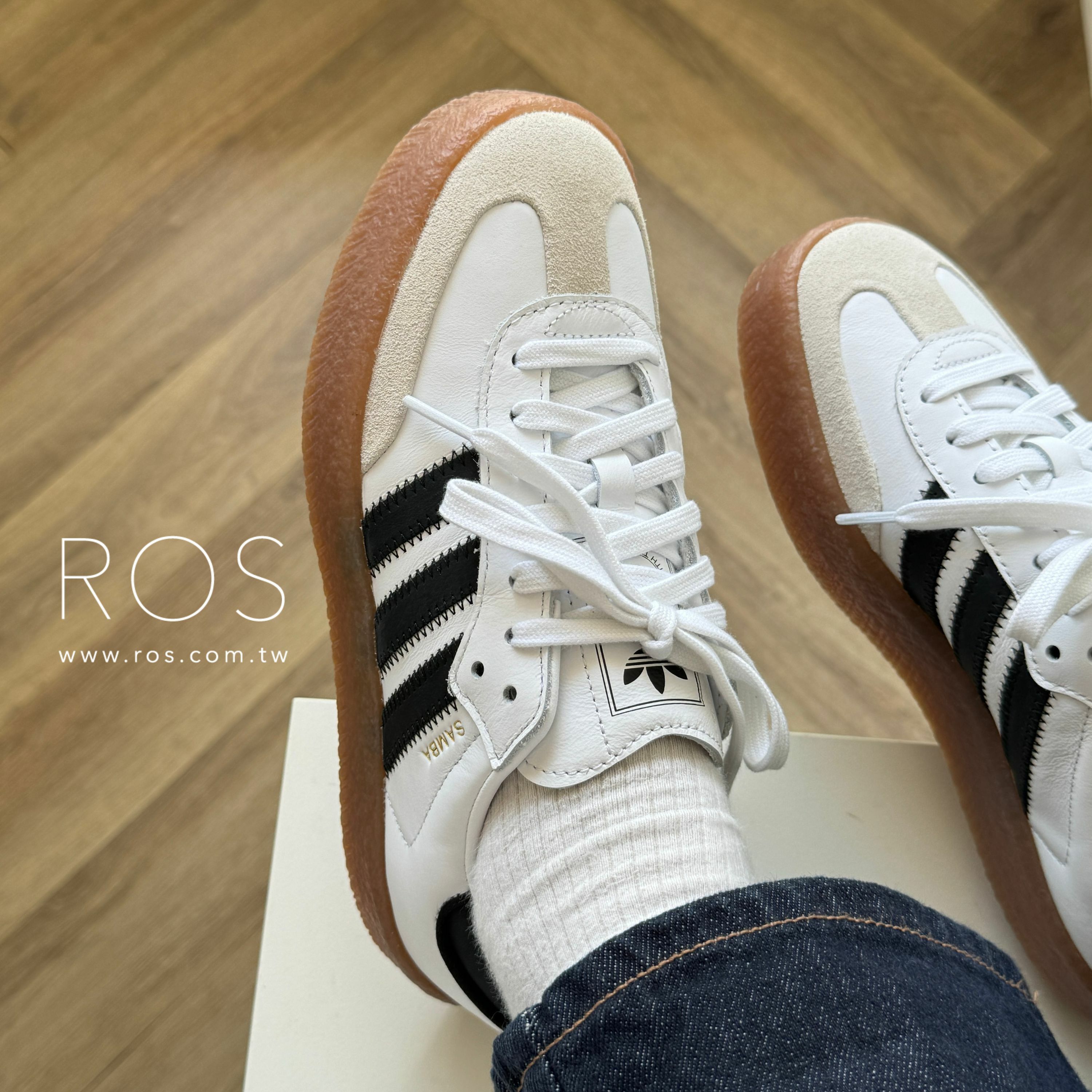 Adidas Sambae 白色厚底