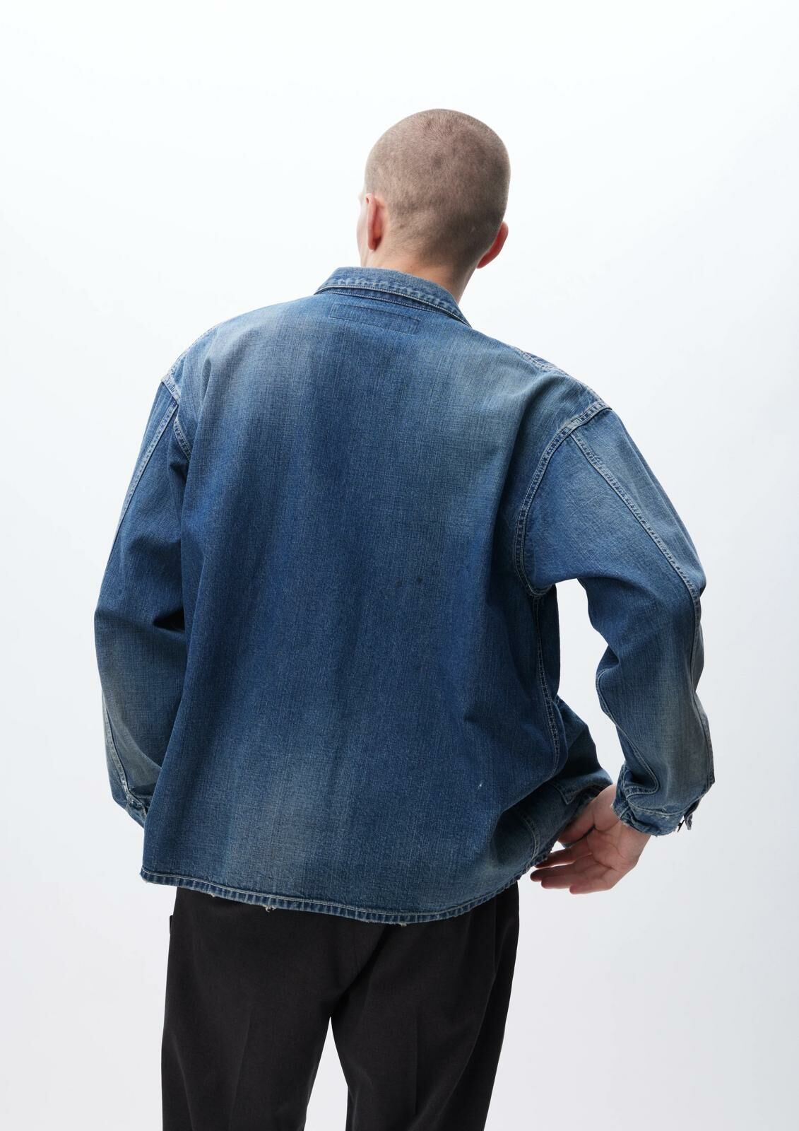 24AW NEIGHBORHOOD WASHED COVERALL JKT青XL NEIGHBORHOOD WASHED COVERALL