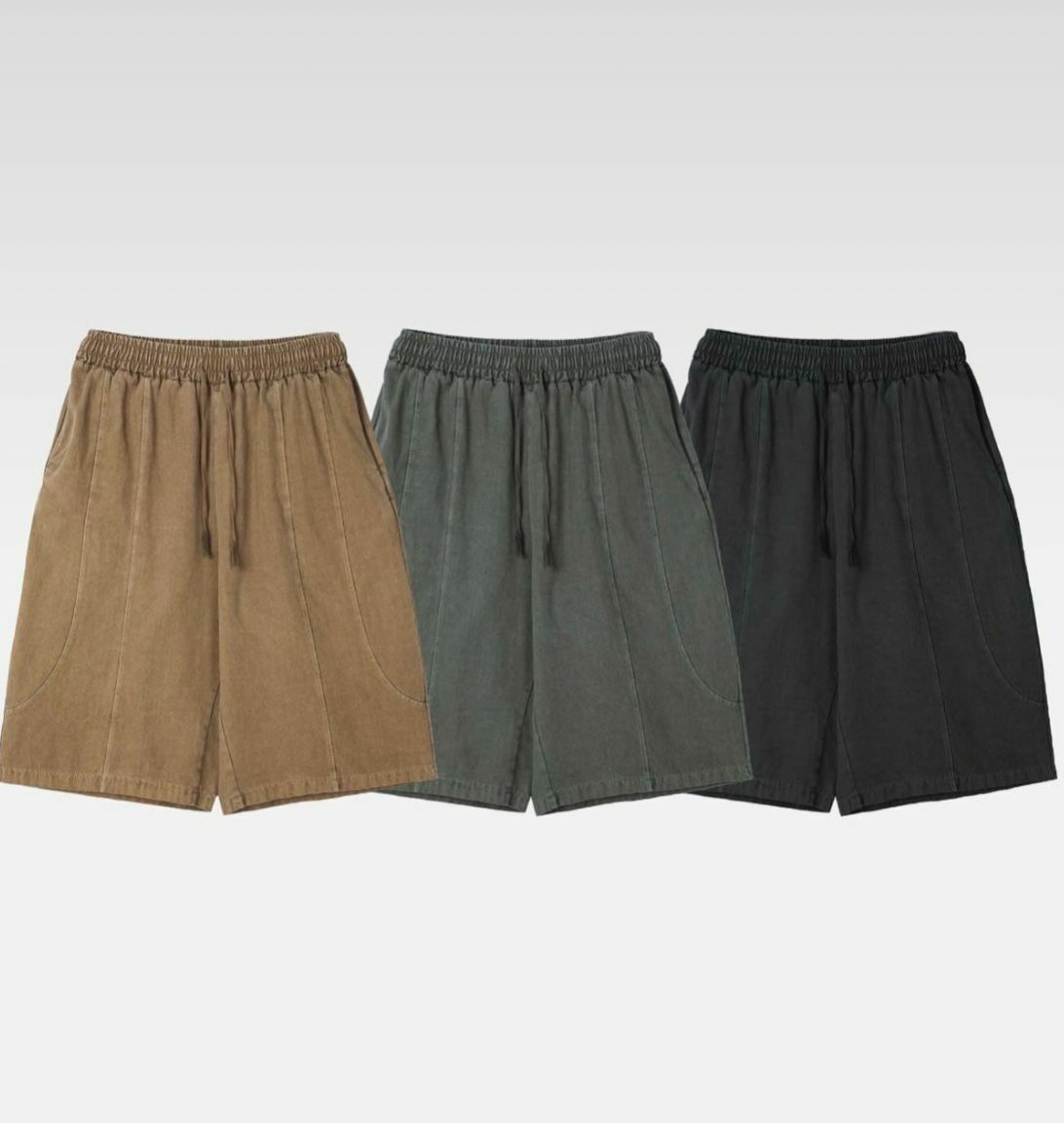 洗水淨色短褲 P2954