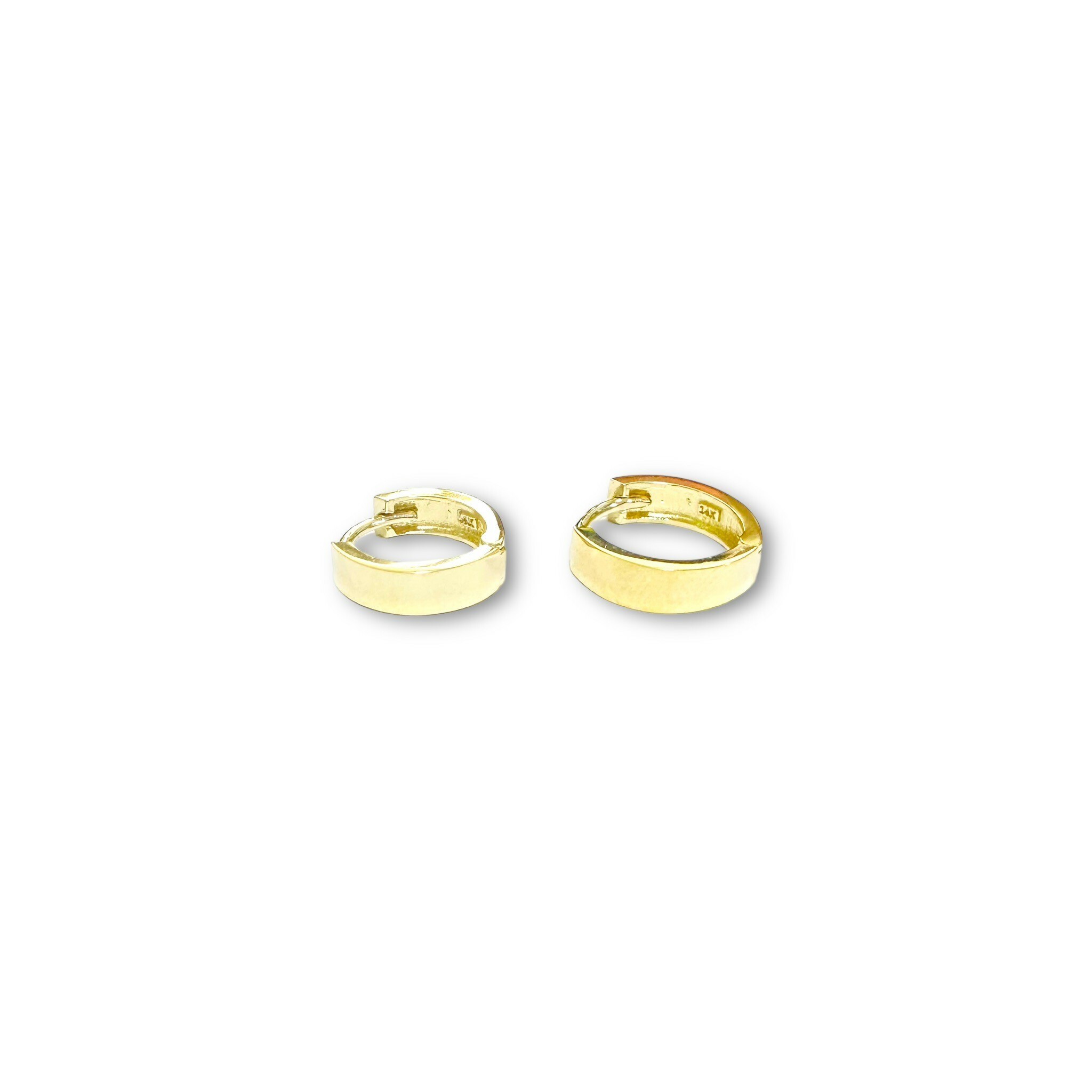 K金易扣-寬版平面圈 2尺寸&2色(單支價)