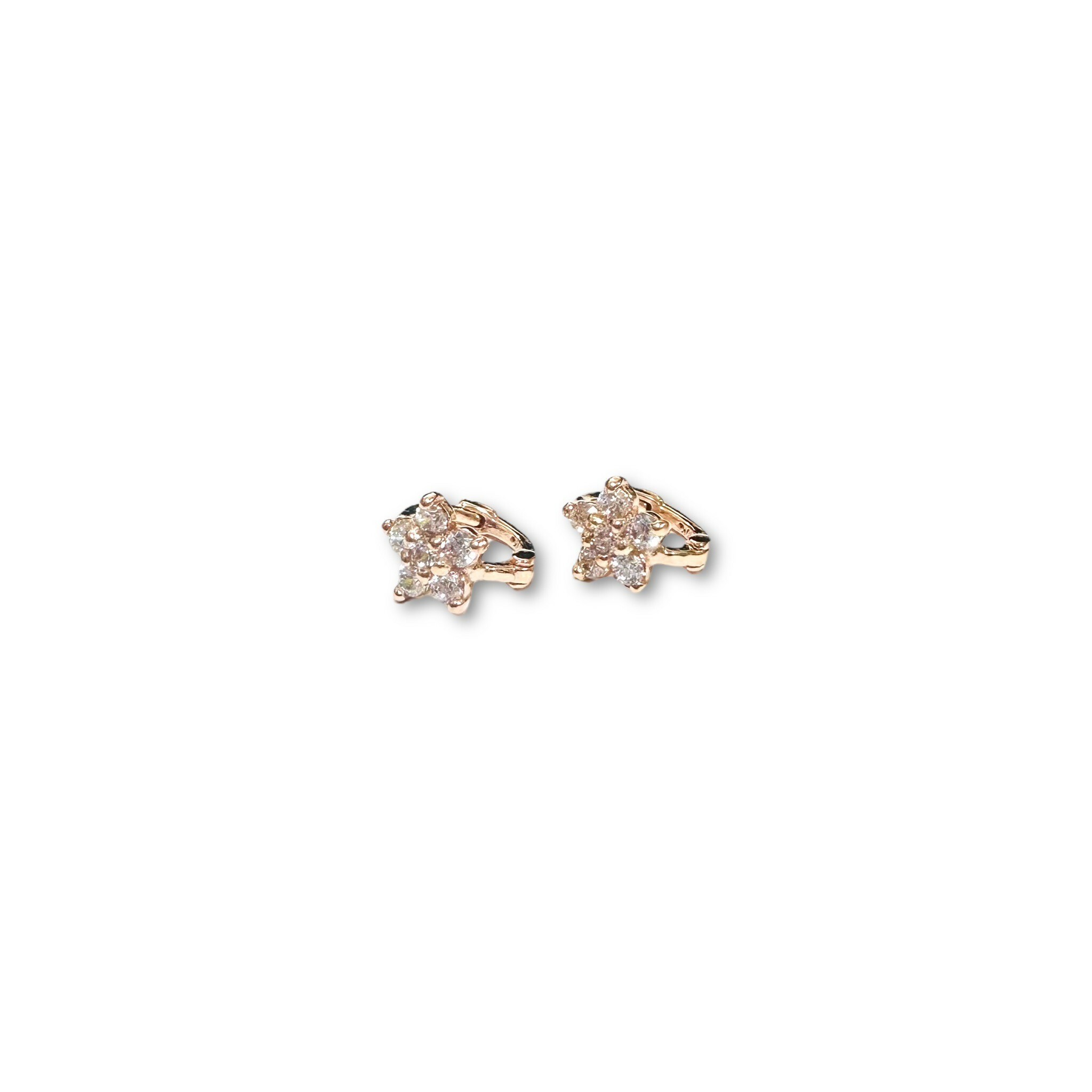 K金易扣-中白鋯花 2色(單支價)