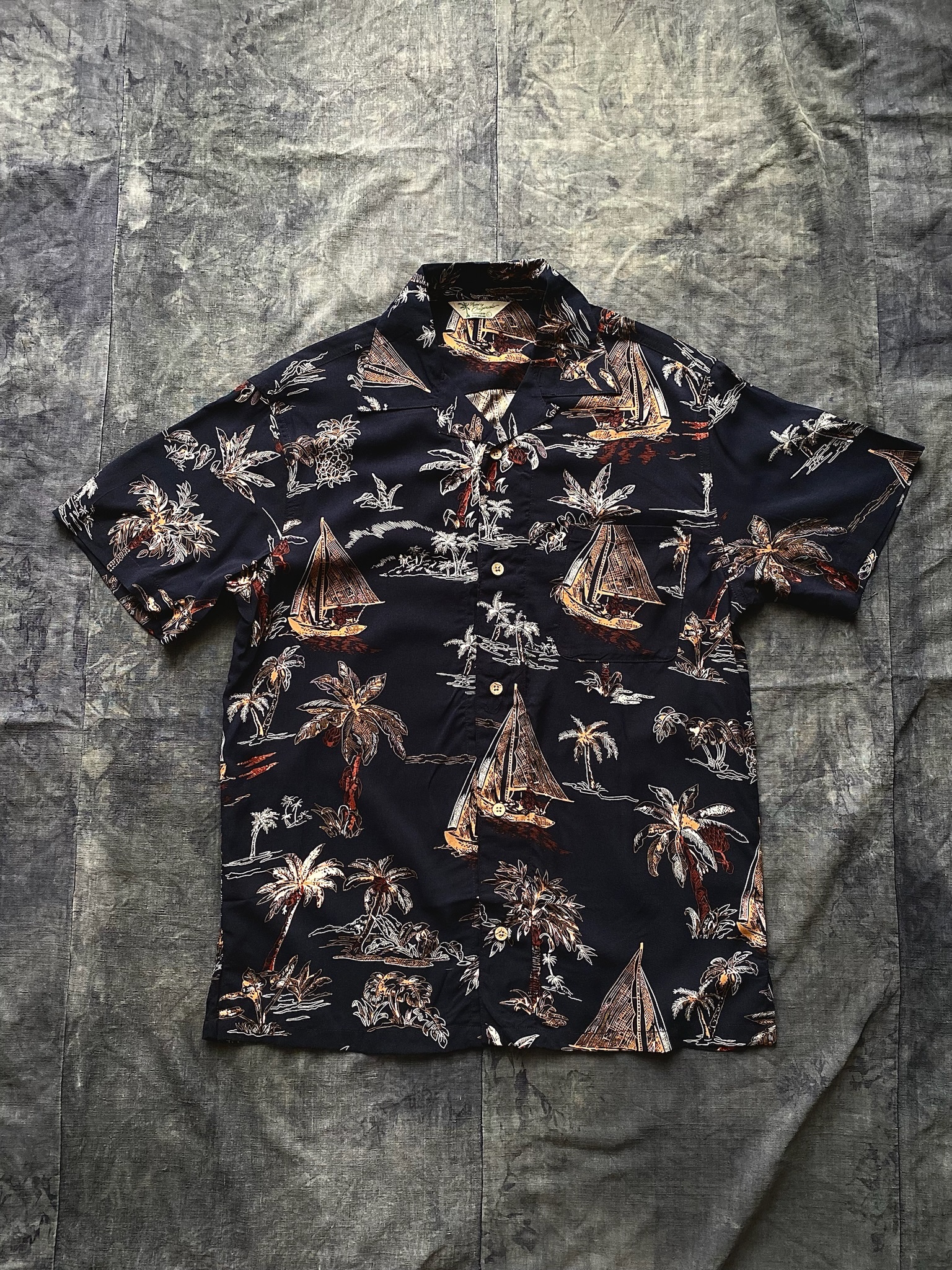 Japanese Aloha shirts / 日本和柄新品夏威夷襯衫-遠洋帆船