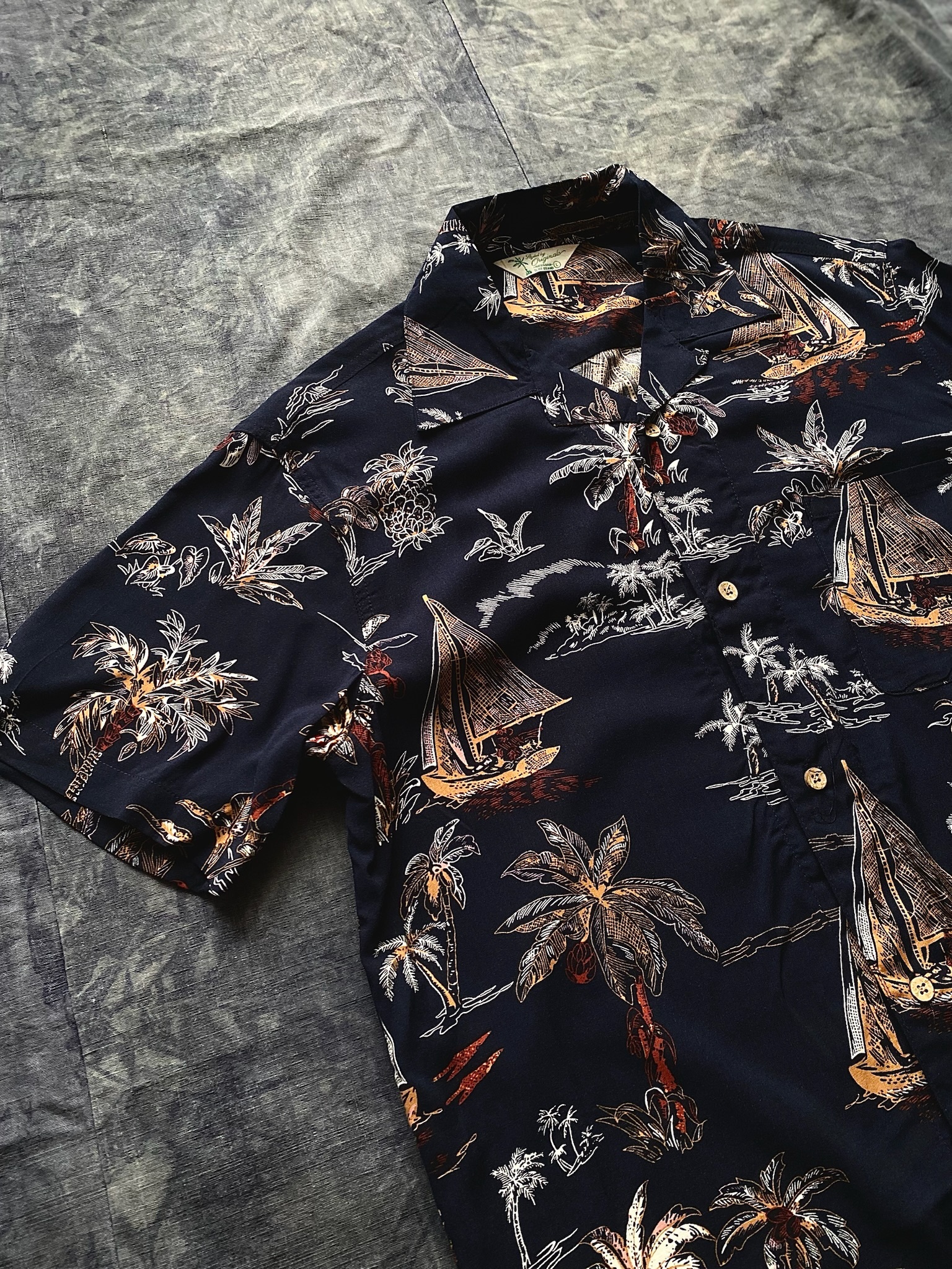 Japanese Aloha shirts / 日本和柄新品夏威夷襯衫-遠洋帆船