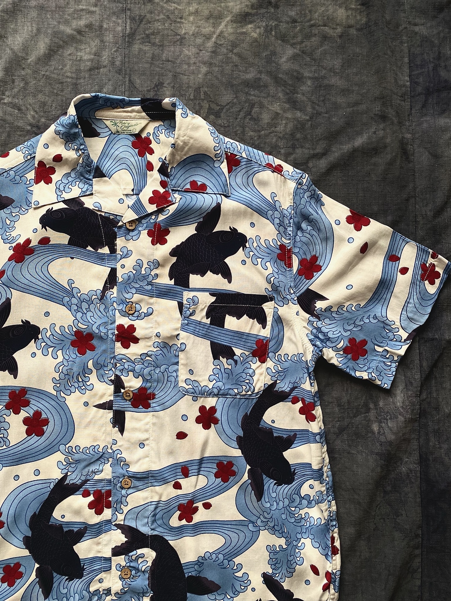 Japanese Aloha shirts / 日本和柄新品夏威夷襯衫-沖浪裏