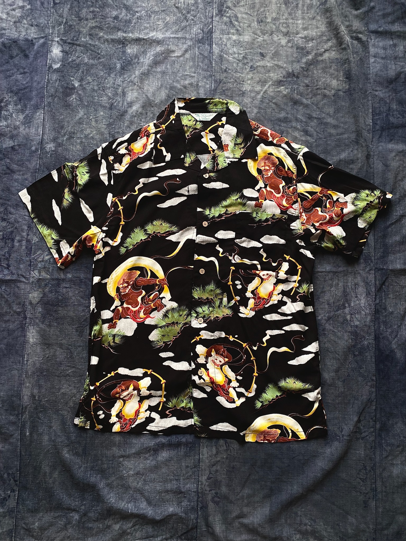 Japanese Aloha shirts / 日本和柄新品夏威夷襯衫-風神雷神