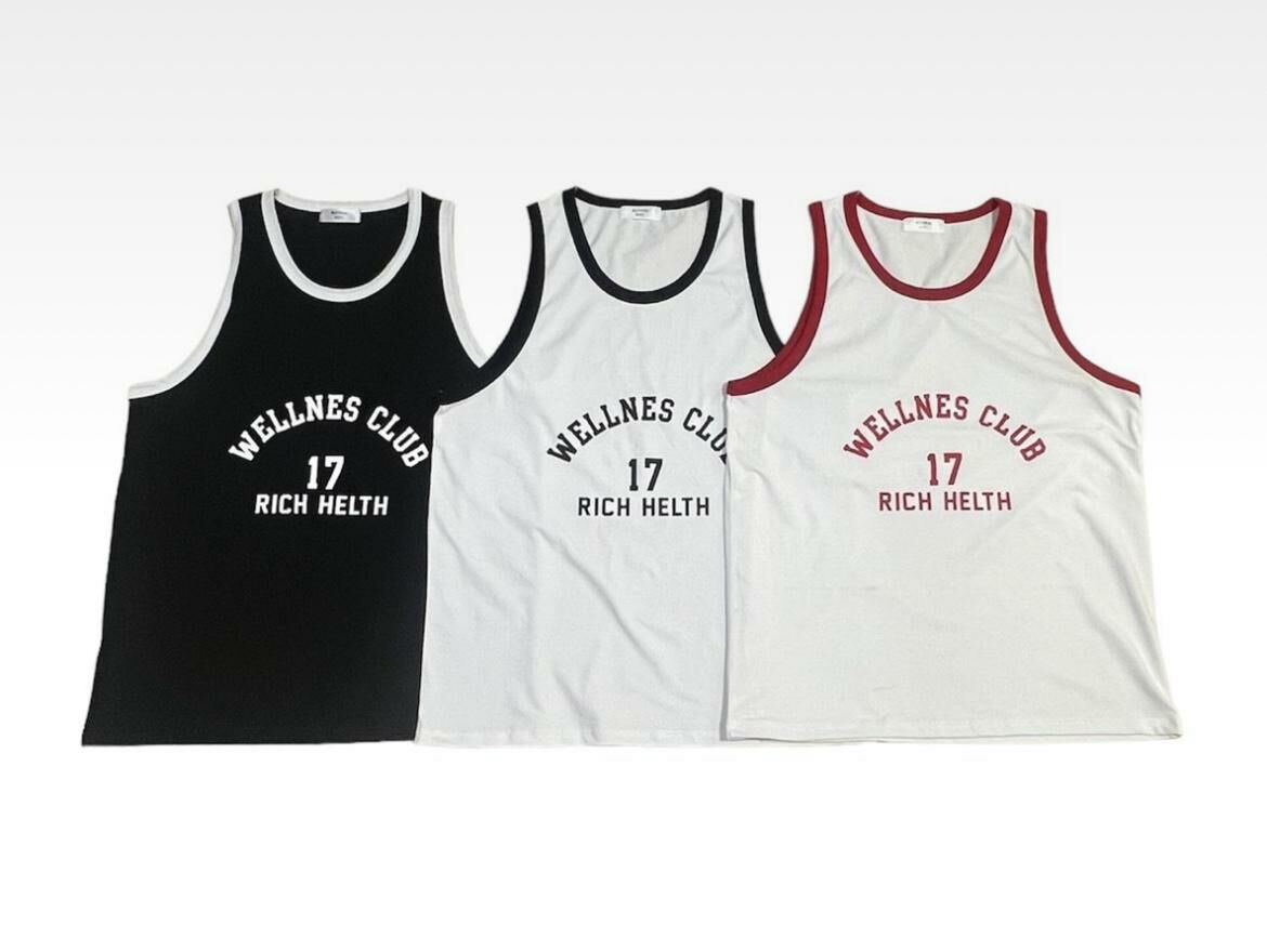 英文字背心 V1104