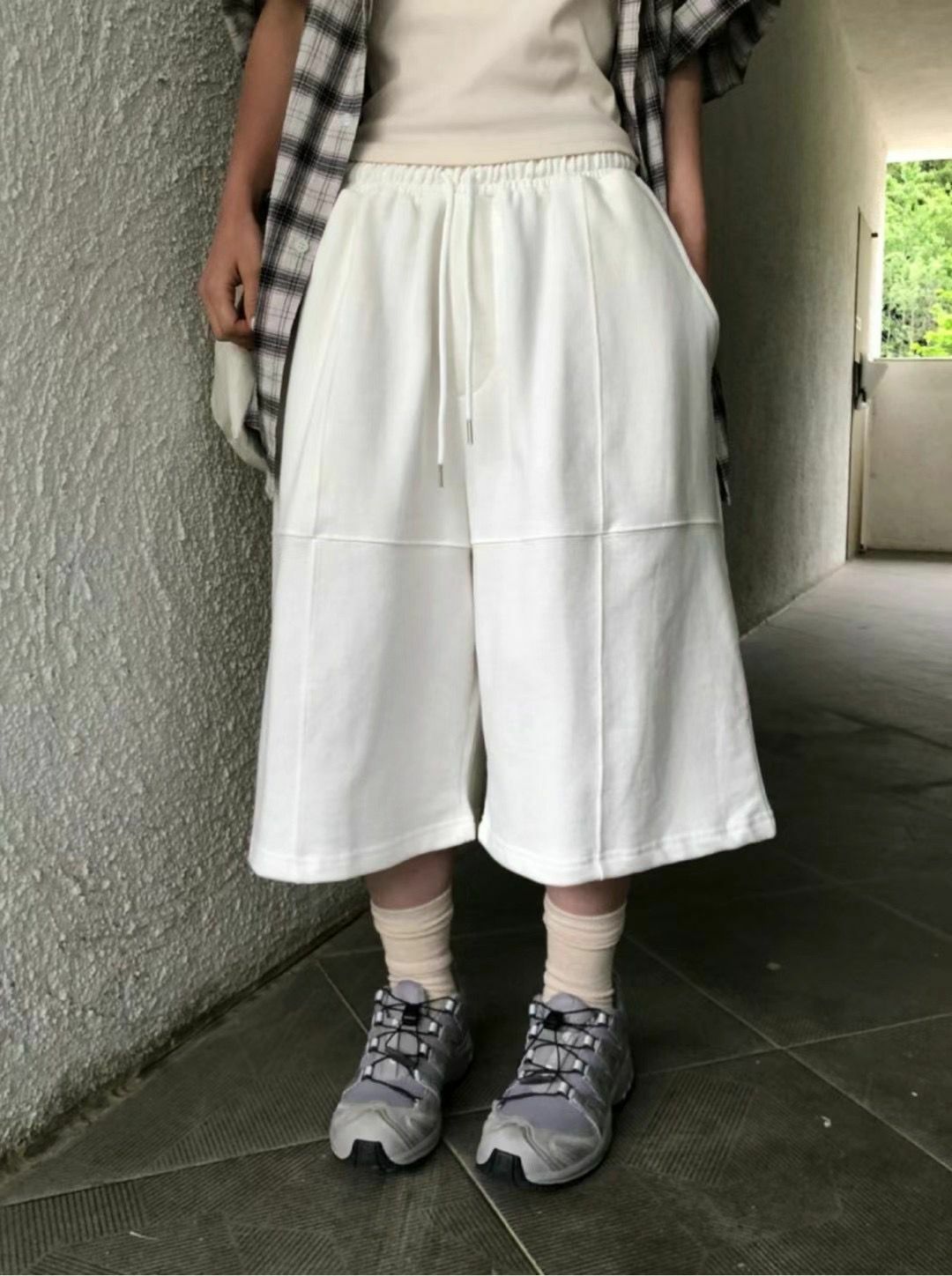 淨色棉質短褲 P2974