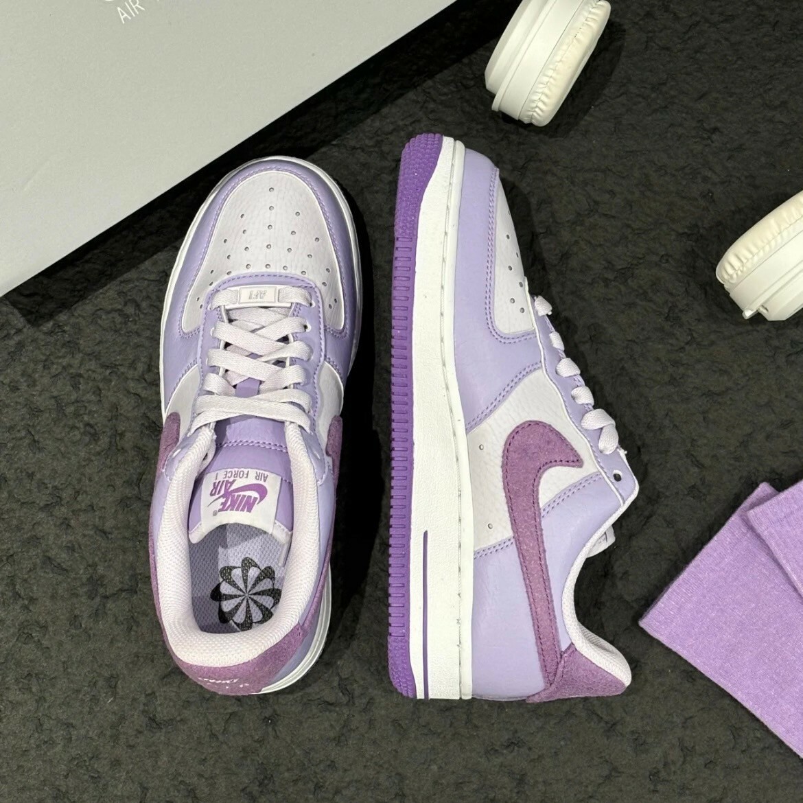 Nike Air Force 1 Low '07 NN 藍白紫 薰衣草 紫葡萄 女鞋 HQ3905-500