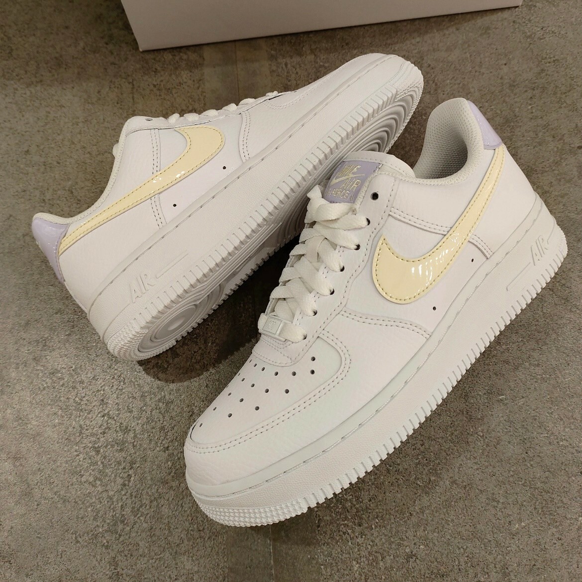 Nike Air Force 1 Low '07 Oxygen Purple 芋香椰奶 淺紫 鵝黃色 AF1 奶油色 黃白 復古休閒鞋