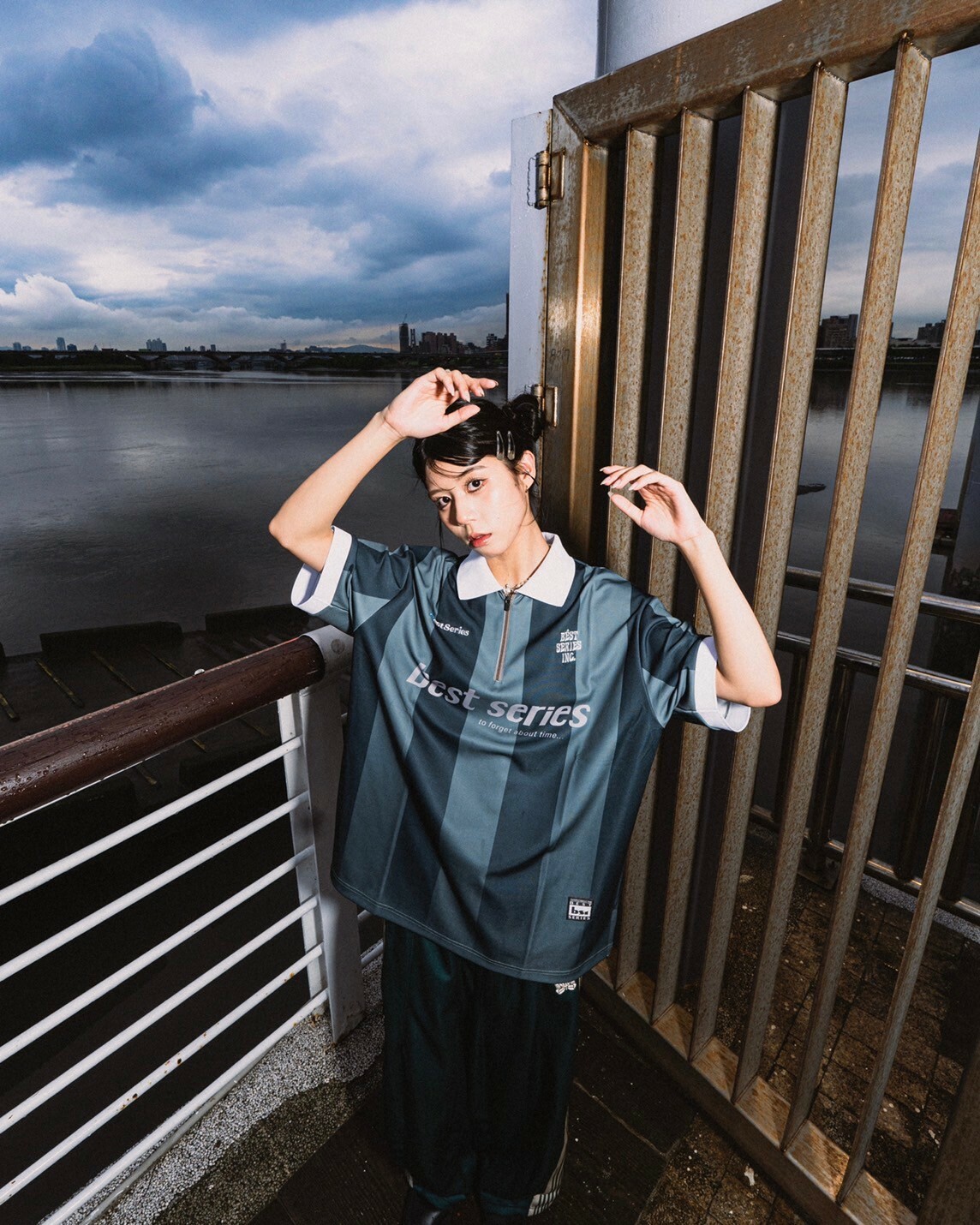 Best Series - Zip Jersey Polo Shirt 綠色