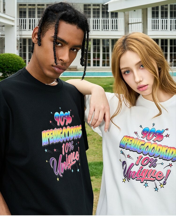 AFGK rainbow font slogan short T A FEW GOOD KIDS