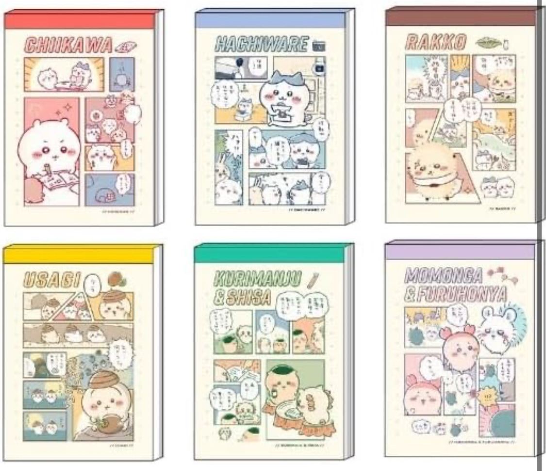 日本限定 chiikawa 吉伊卡哇 文具 備忘錄 迷你備忘錄