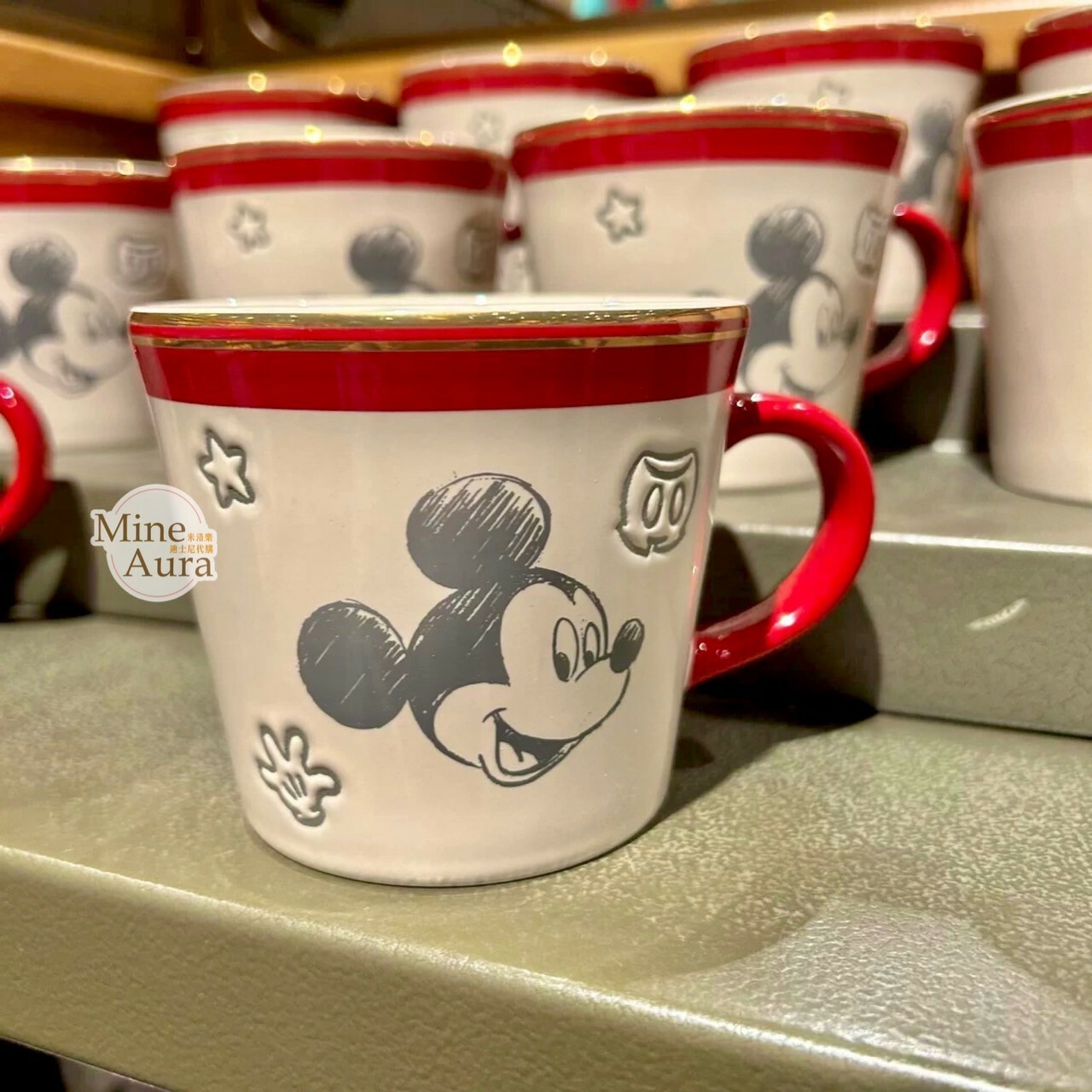 素描風 米奇 Mickey 圖案 馬克杯 水杯 -上海迪士尼樂園