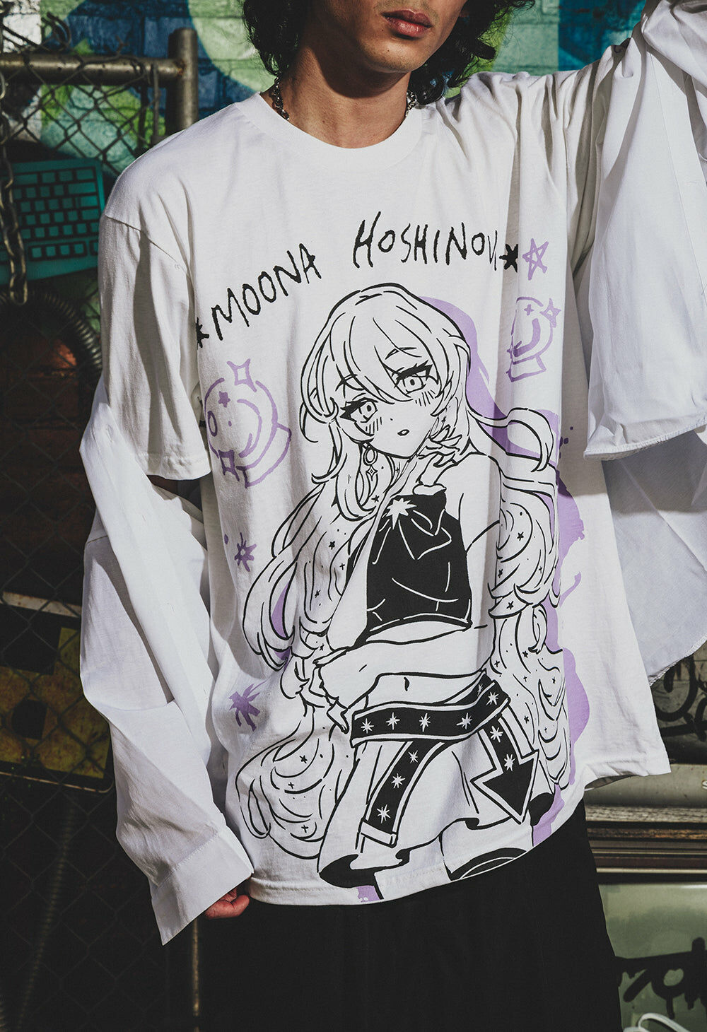 「官方代購」Hololive X OMOCAT hololive STAGE World Tour '24 -Soar! - MOONA T-Shirt