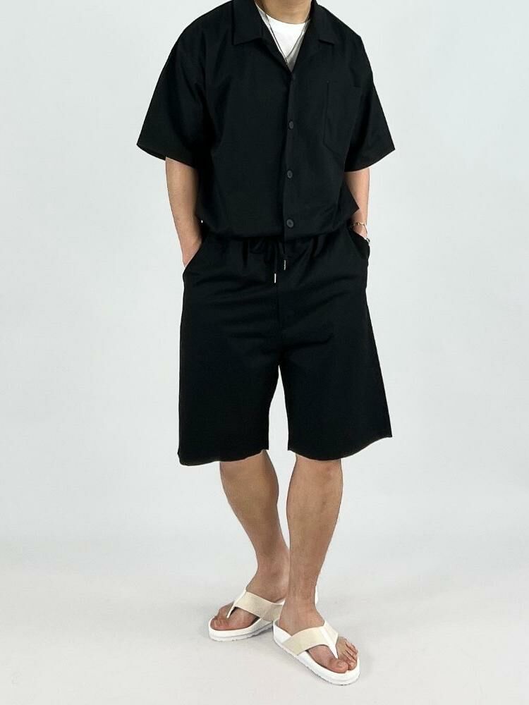 短袖連身工人短褲 Not-023P