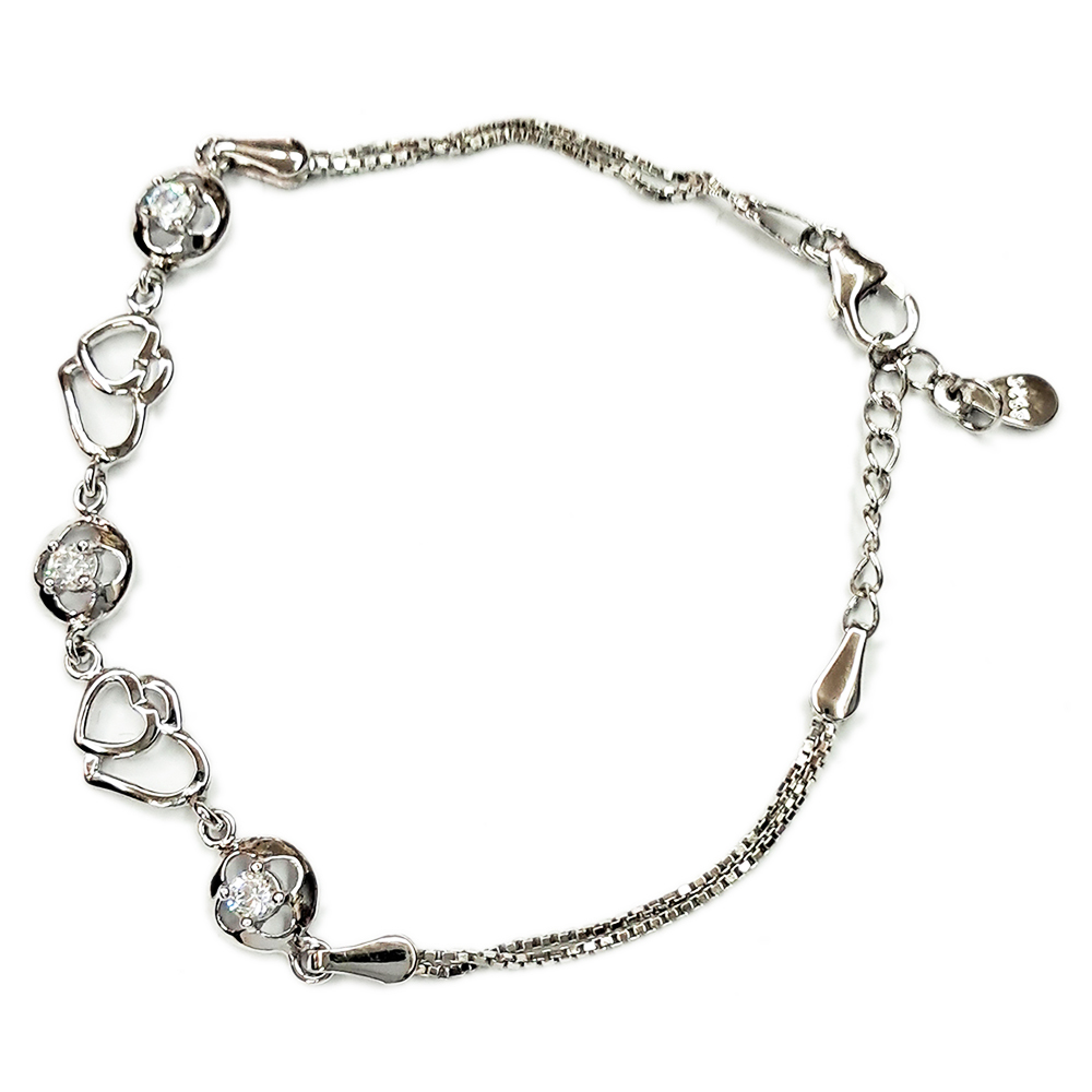 永結同心{晶鑽}925純銀鍊【十方】137443