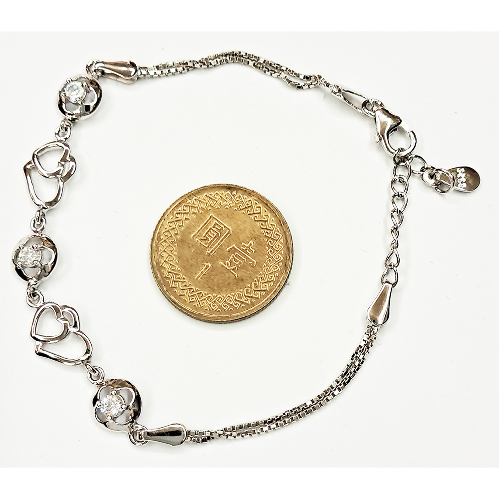 永結同心{晶鑽}925純銀鍊【十方】137443