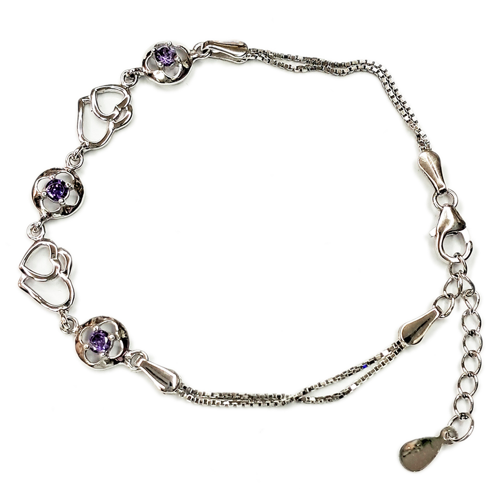 永結同心{晶鑽}925純銀鍊【十方】137444