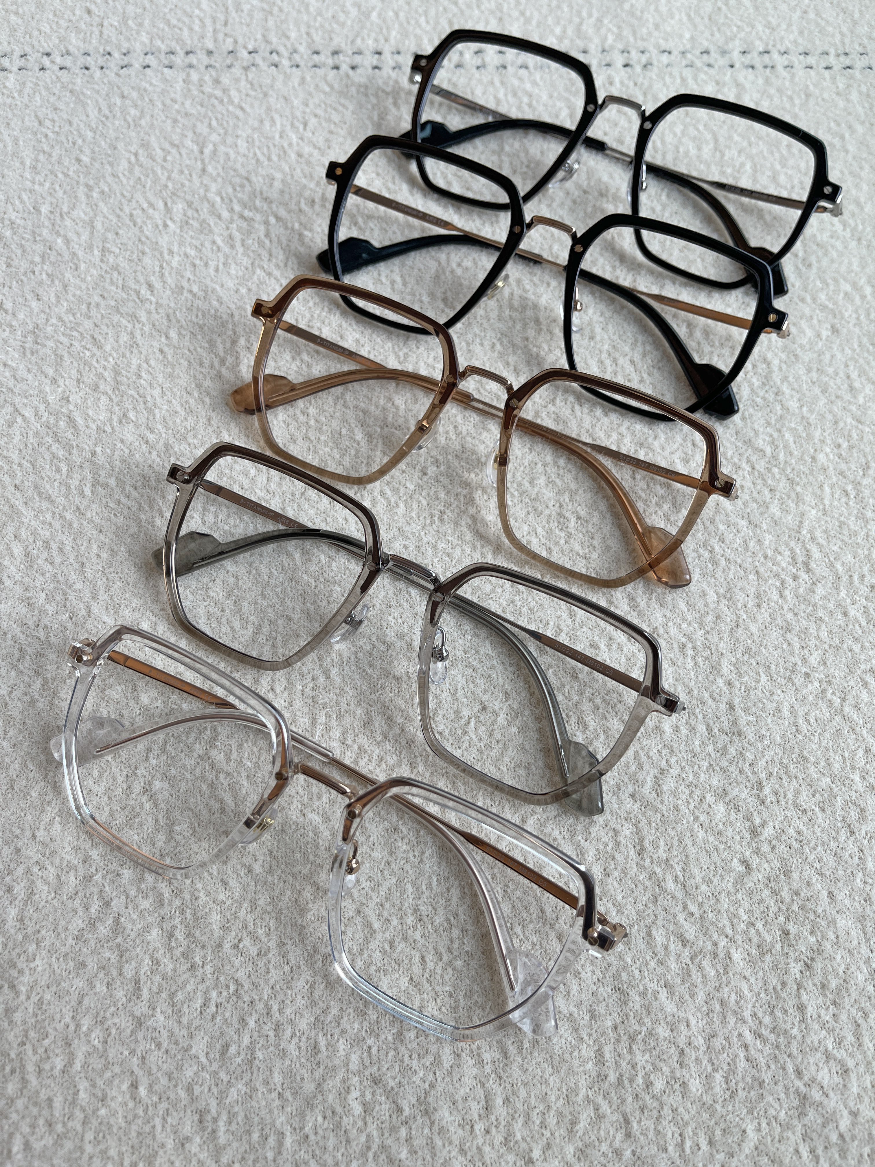 E07 現貨「鈦便宜 ! 五色粗框眼鏡」