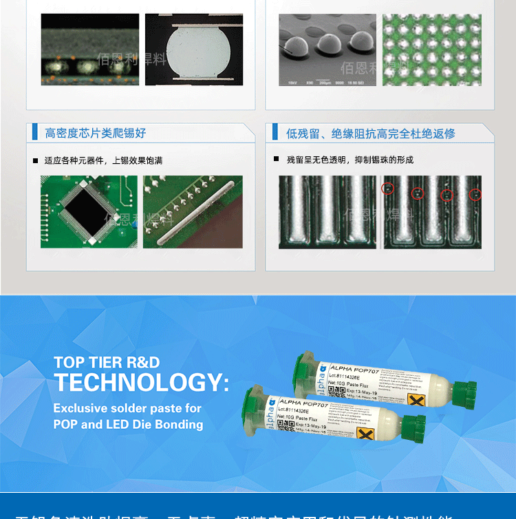 ALPHA UP78 焊油/助焊膏