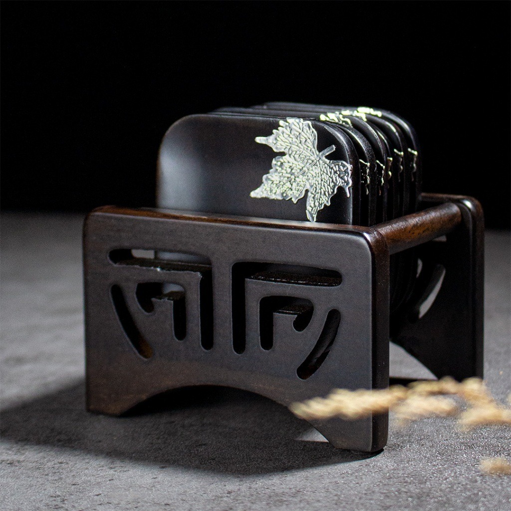 黑紫檀杯墊【D3】