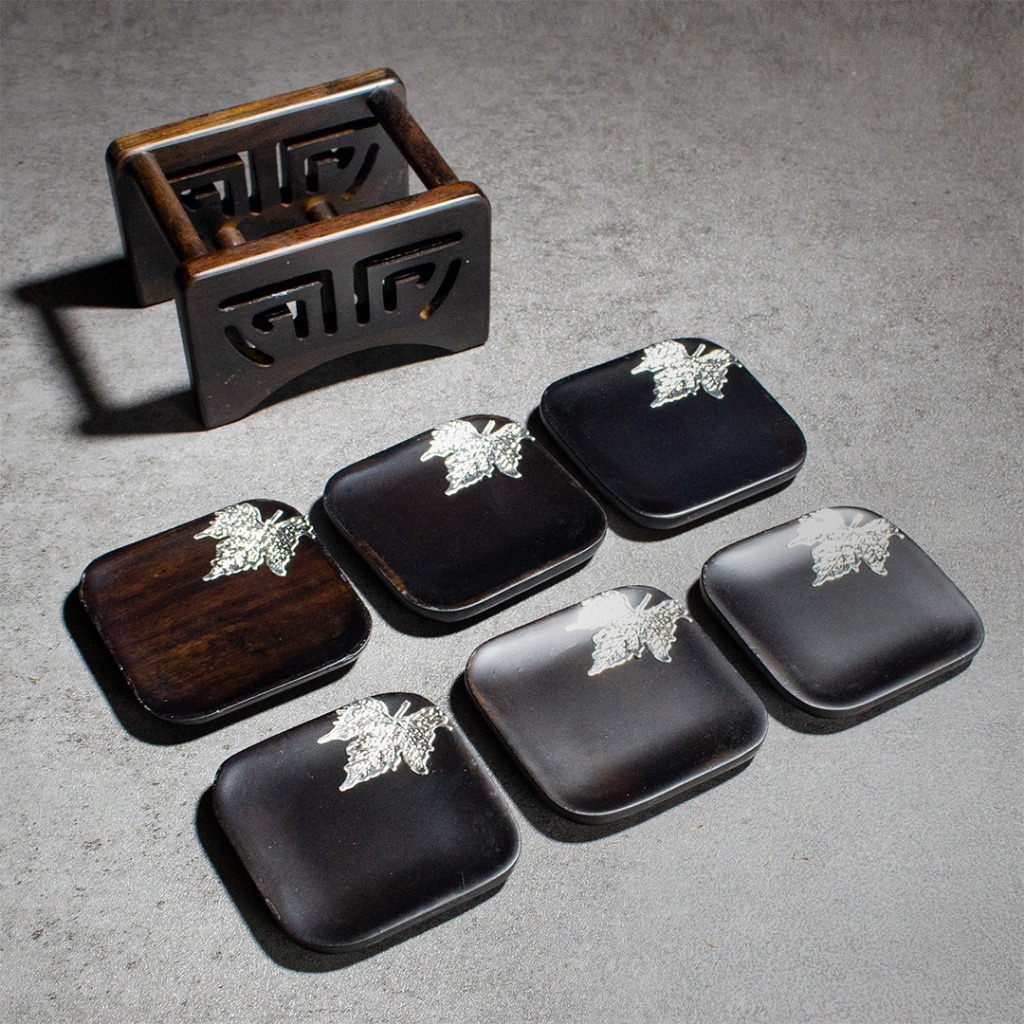 黑紫檀杯墊【D3】