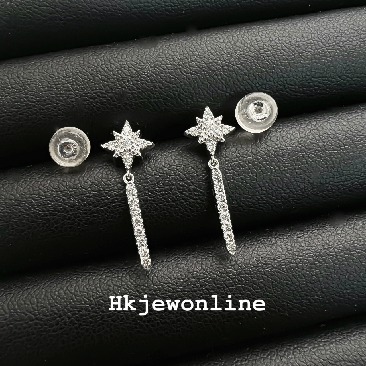 18k white gold Diamond earrings
