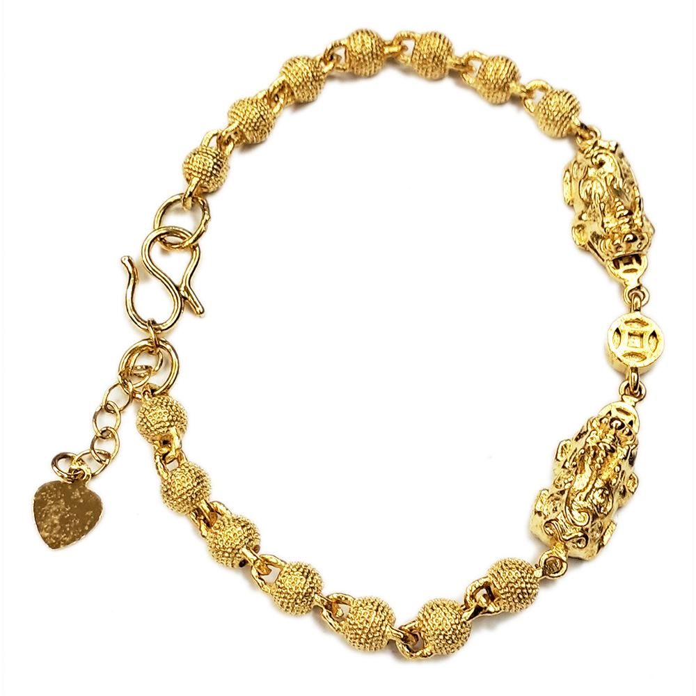 招財貔貅 越南沙金 圓珠手鍊【十方】149477