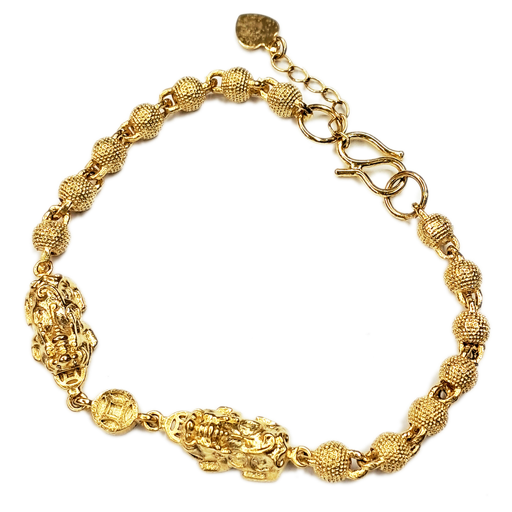 招財貔貅 越南沙金 圓珠手鍊【十方】149477