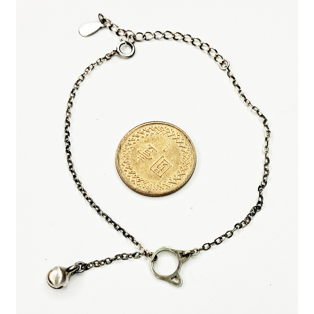 貓頭鈴鐺925純銀手鍊【十方】149402