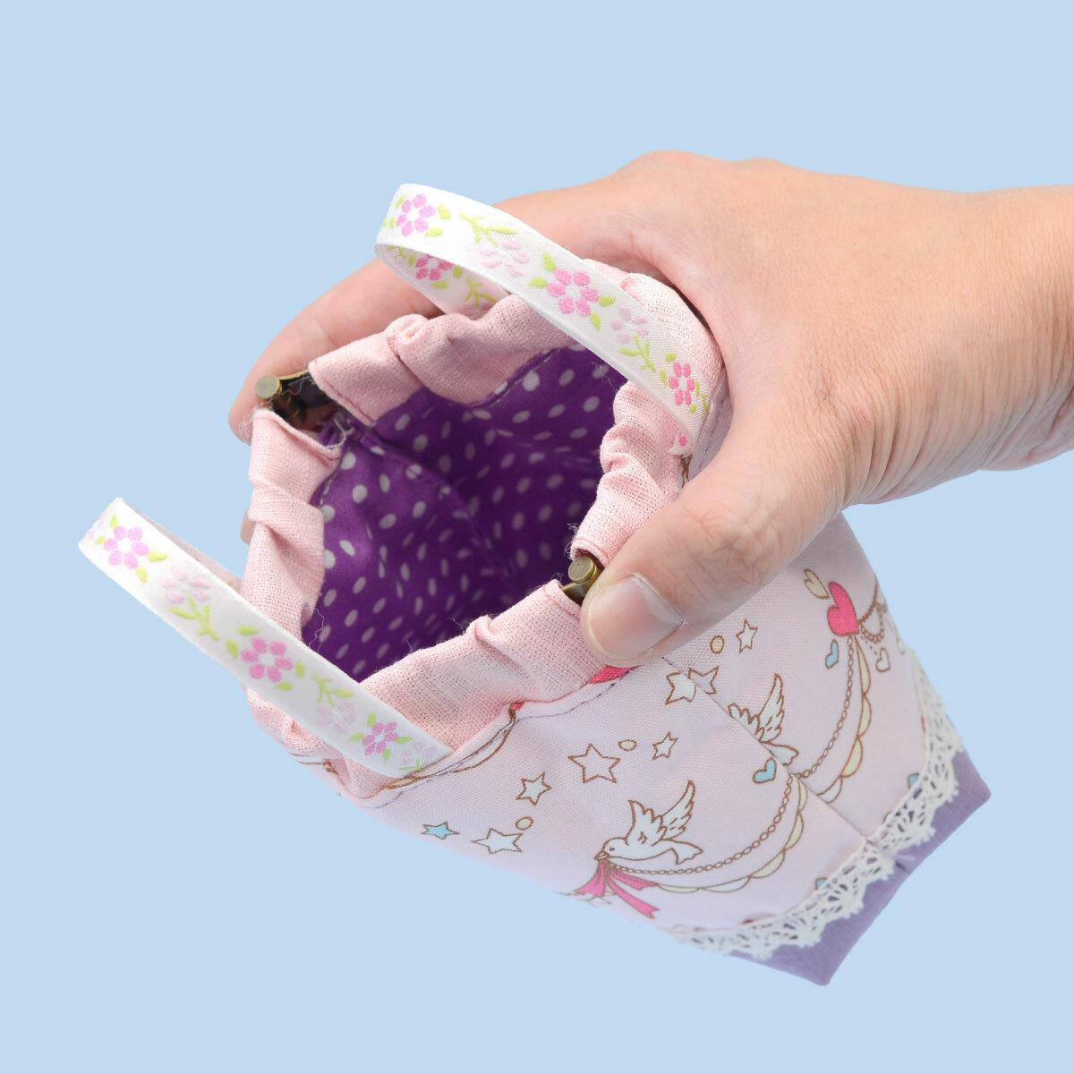 12公分彈片夾口金(2組/入)【贈緞帶小巧手提包紙型】