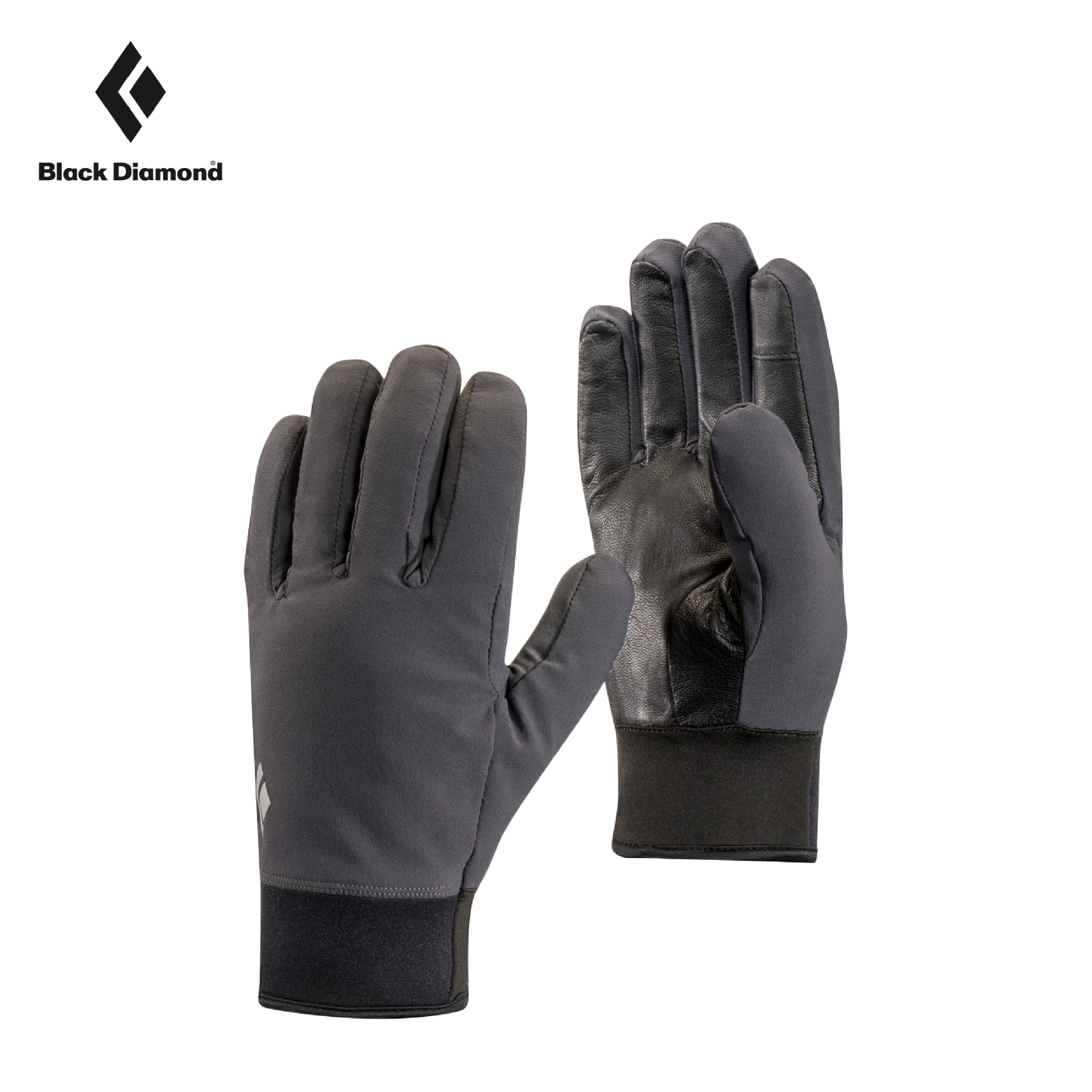 Black Diamond 美國 MIDWEIGHT SOFTSHELL GLOVES S 保暖手套 (灰) 冬天/防風/防潑水/保暖 43BD801749