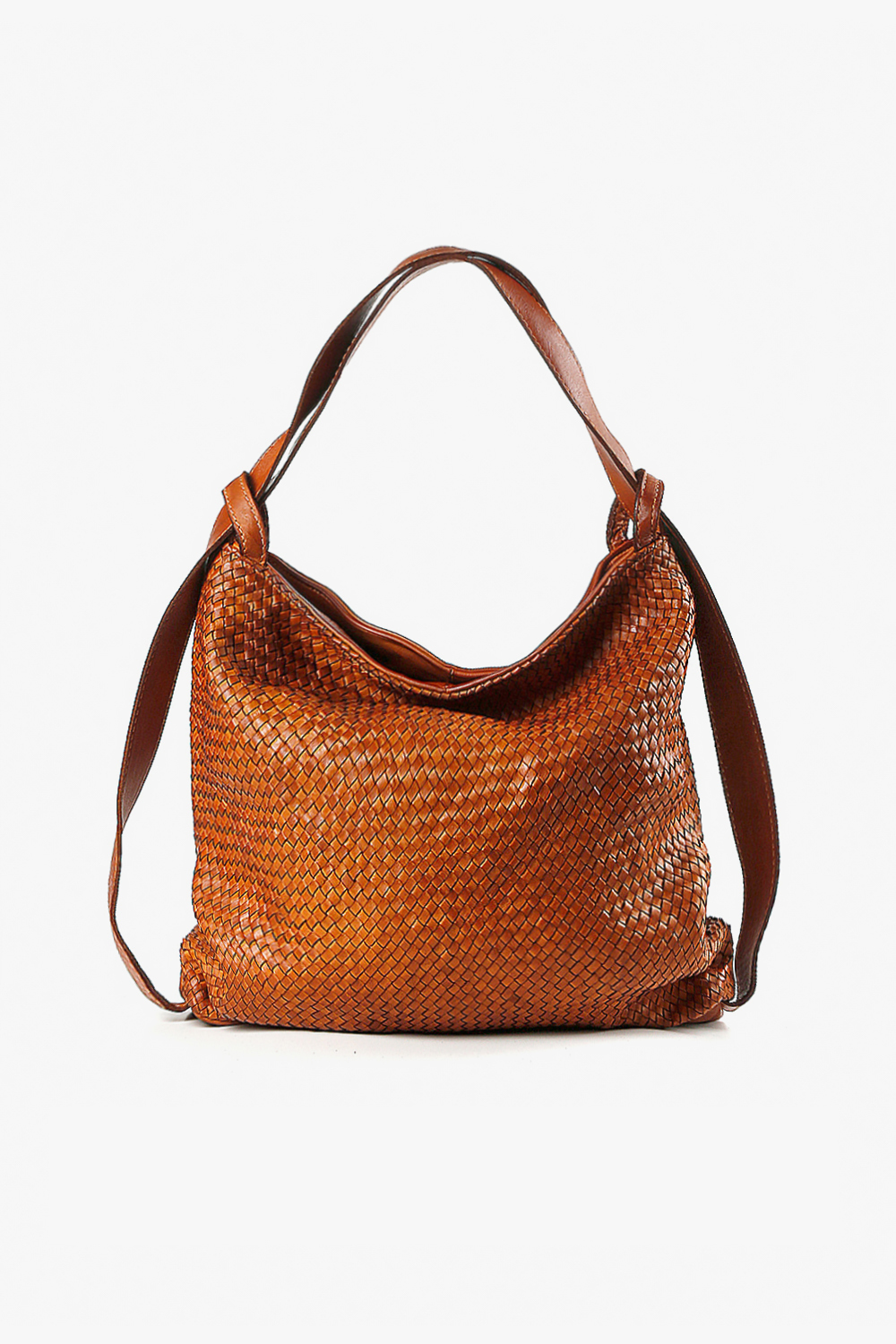 Doppia Woven 編織兩用包 棕色