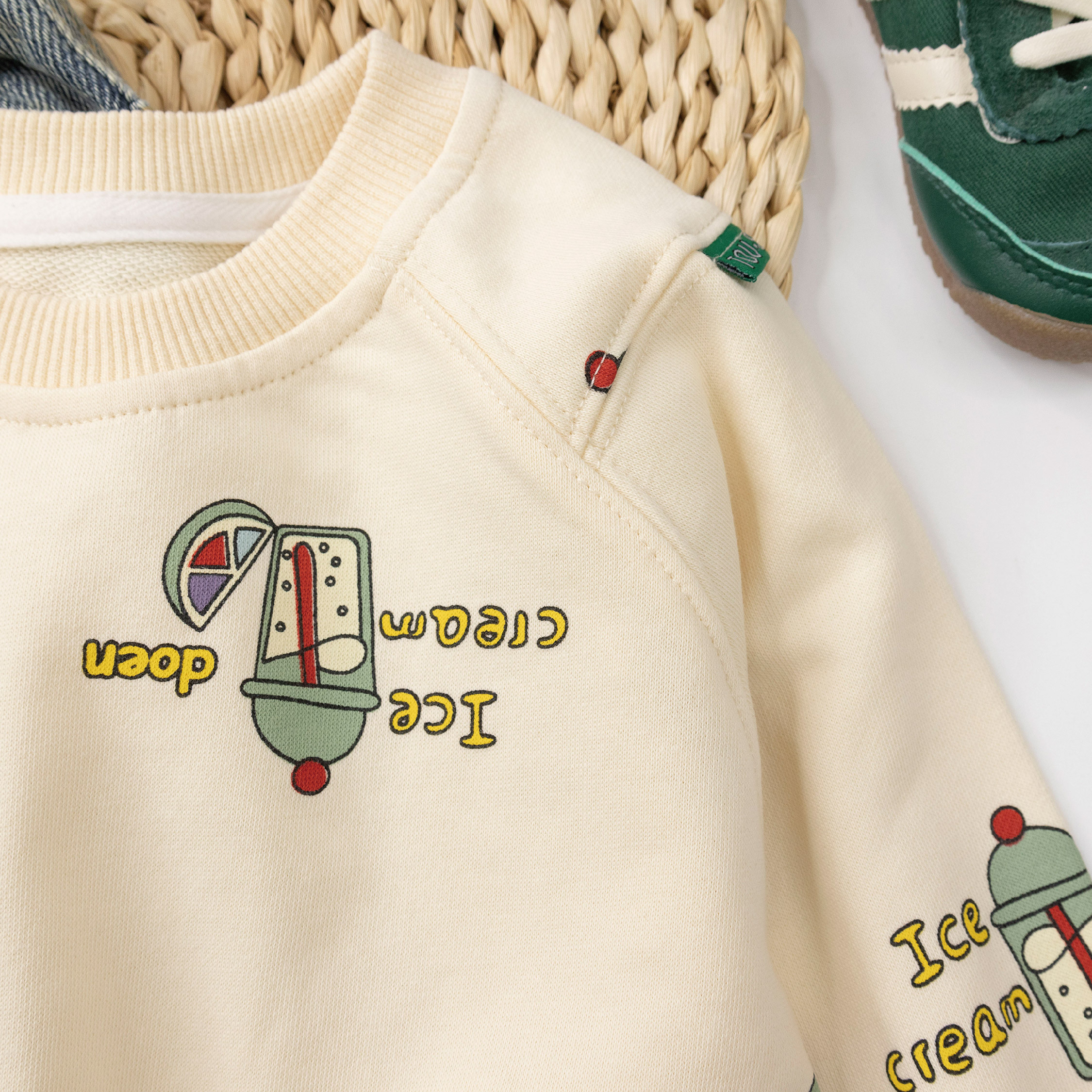 【H35317】爽口冰淇淋氣泡飲上衣