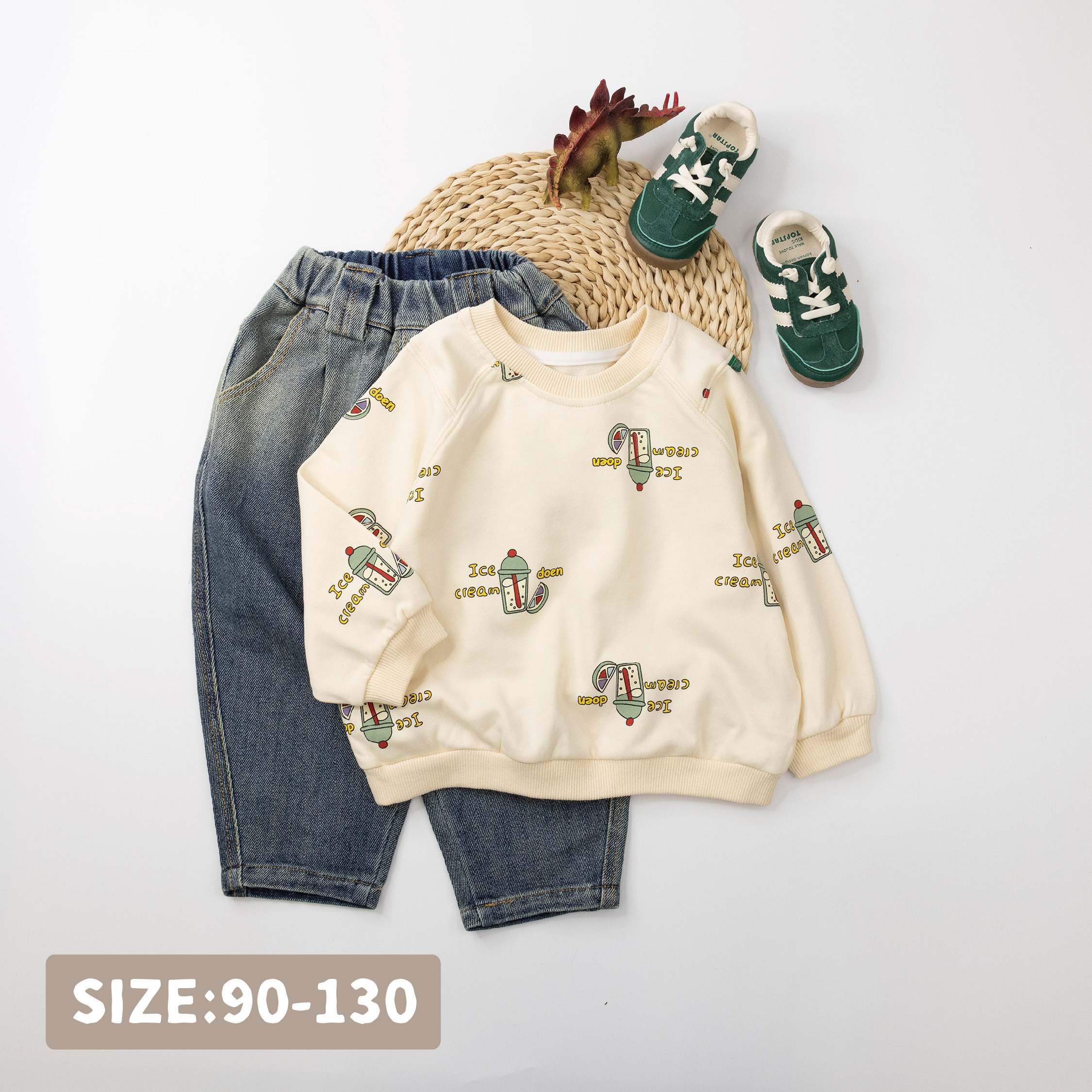 【H35317】爽口冰淇淋氣泡飲上衣