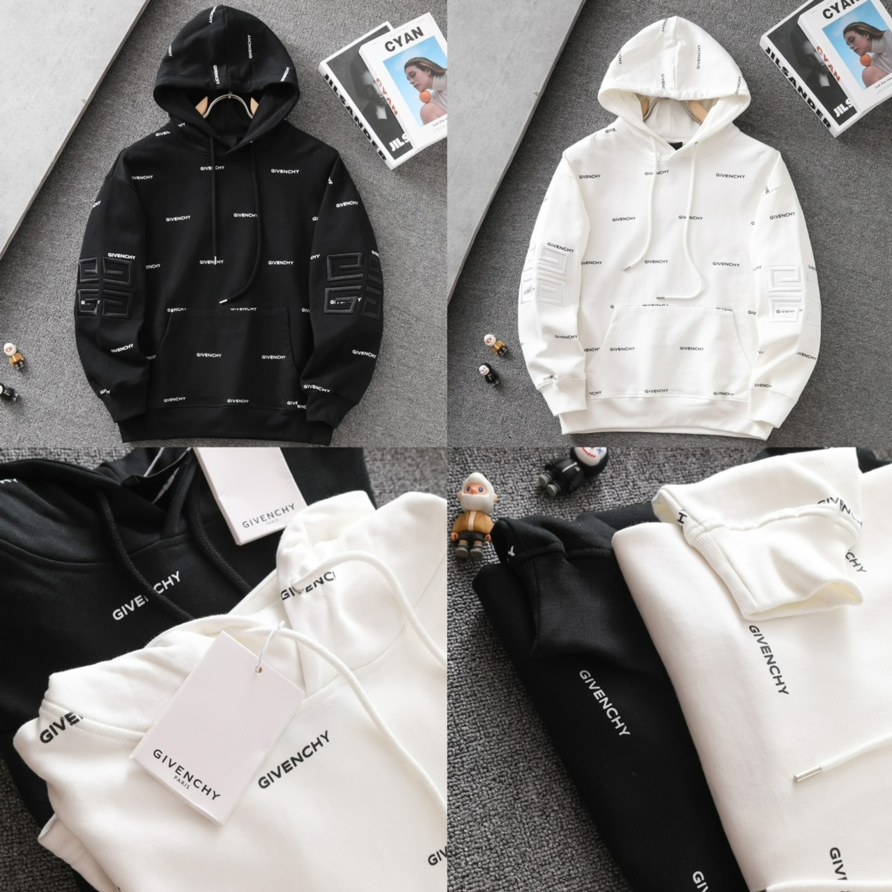 Giv*enchy 簡潔印字Logo衛衣 -2401350