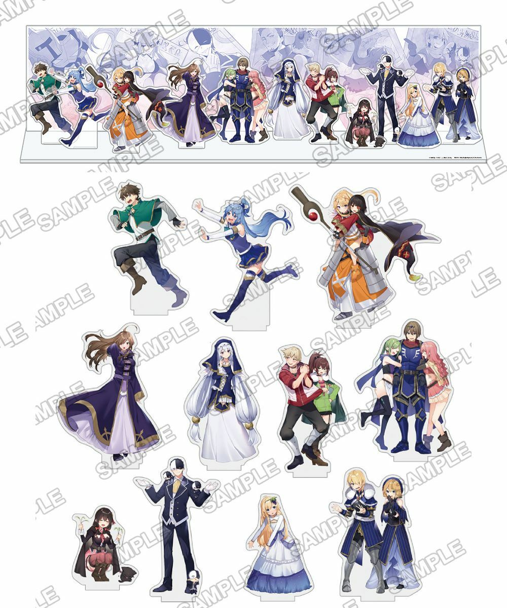 預購-『為美好的世界獻上祝福！』 10th Anniversary Final Fair 立體壓克力立牌【日本進口精品】