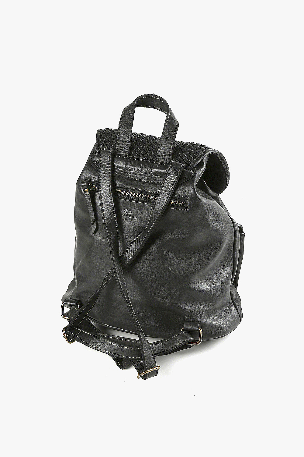 Bologna 編織後背包 黑色