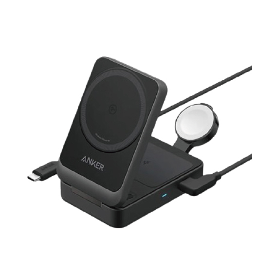 Anker  (B2557) MagGo Wireless Charging Station (Foldable 3-in-1) 可折疊式三合一磁性無線充電基座