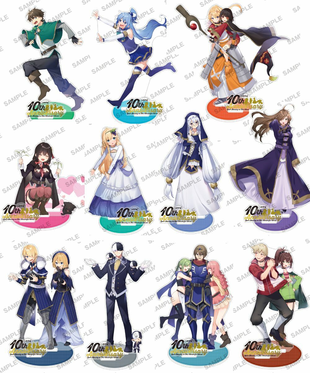 預購-『為美好的世界獻上祝福！』 10th Anniversary Final Fair 壓克力立牌 系列【日本進口精品】