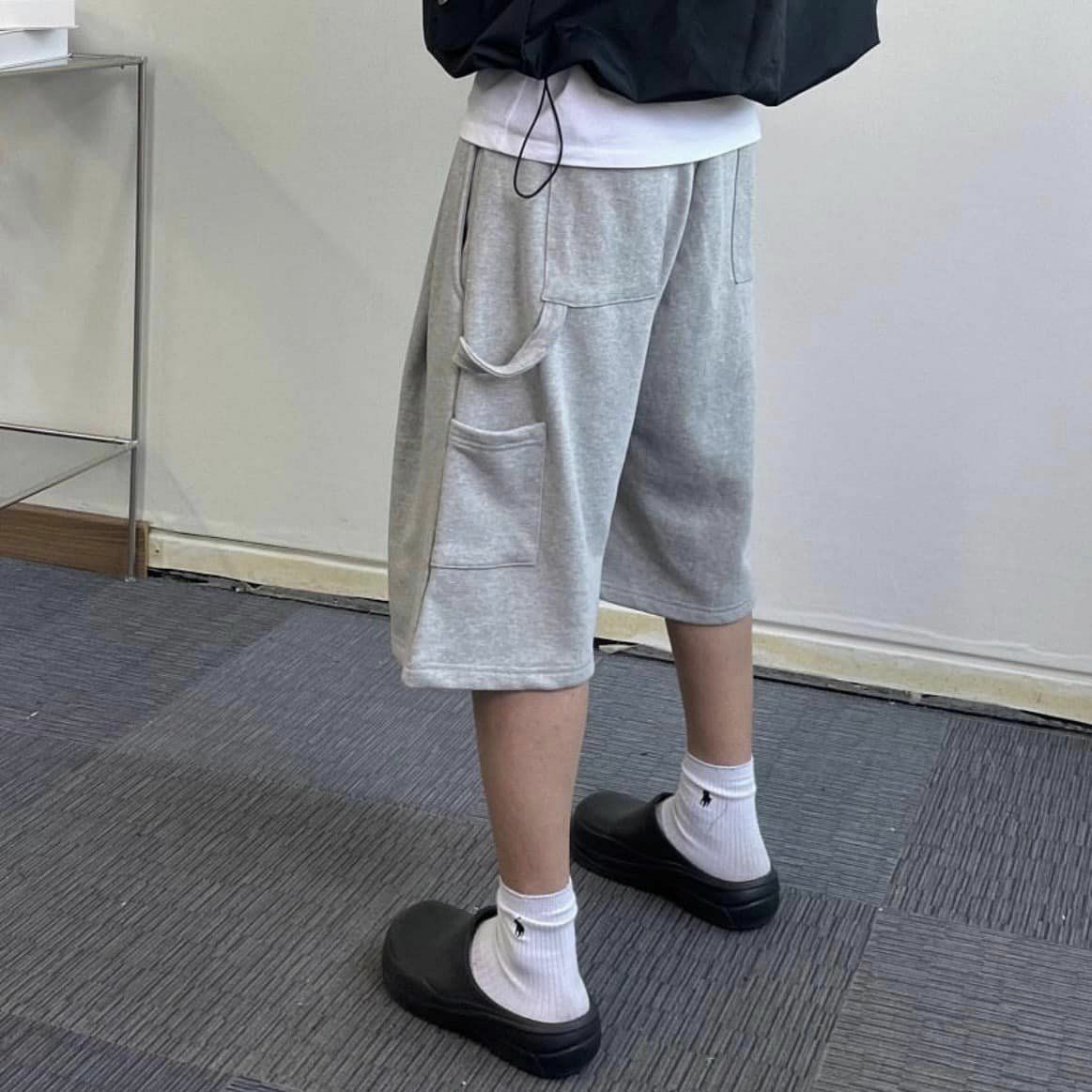 畫家口袋七分棉短褲