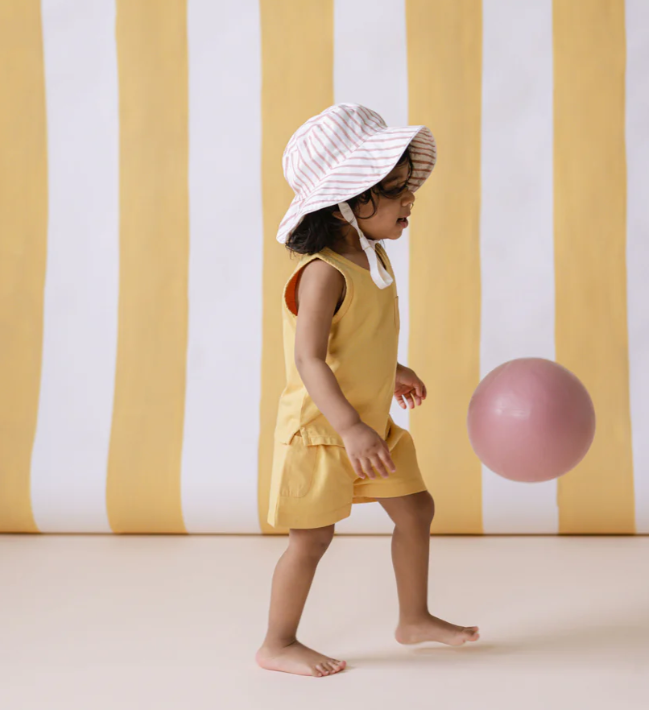 Pehr│Bucket Hat條紋漁夫帽．Stripes Away Peony